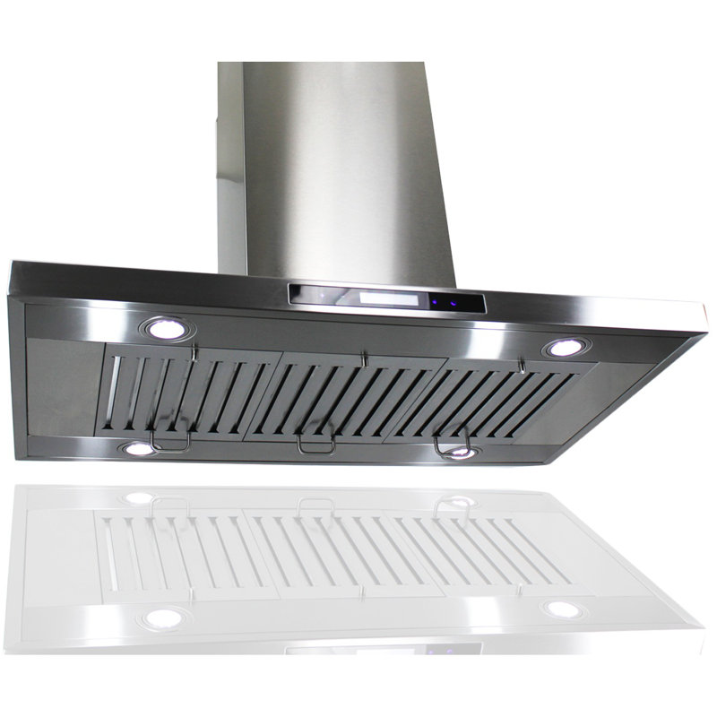 AKDY 36" 400 CFM Convertible Island Range Hood & Reviews Wayfair